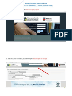 Instrucoes para Solicitacao de Declaracao de Matricula Digital Com QR Code