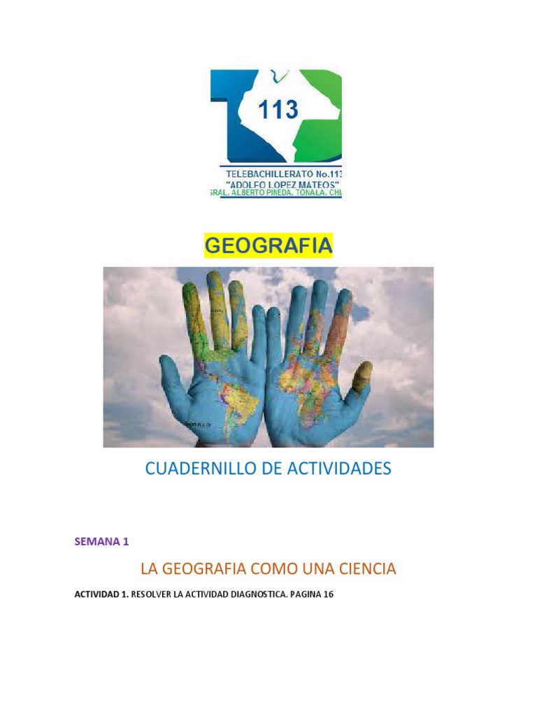 GEOGRAFIA Actividades SEMANA 2 PDF | PDF | Geografía | Science