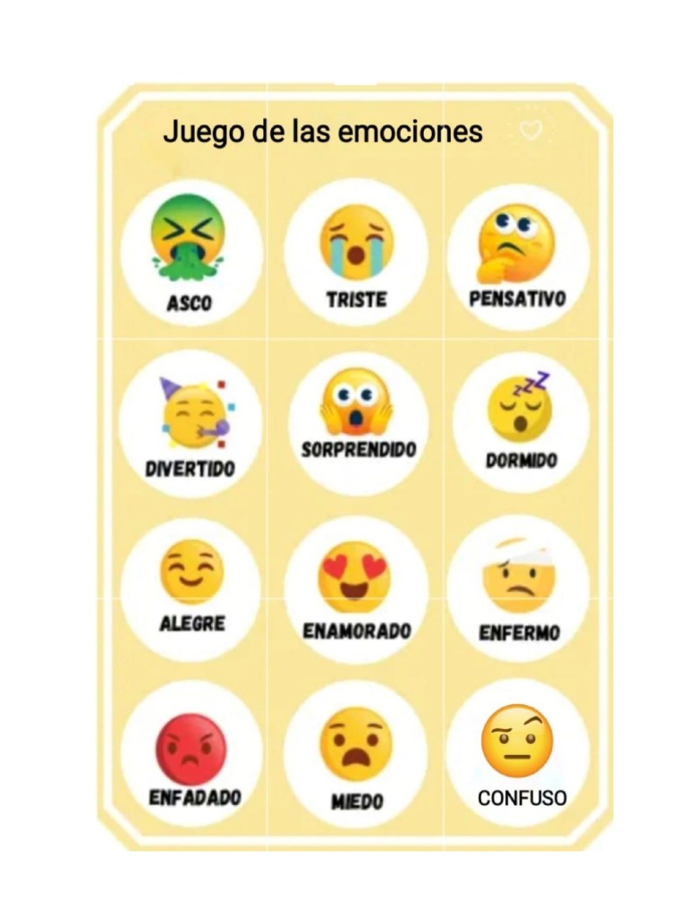 Juego de Las Emociones | PDF