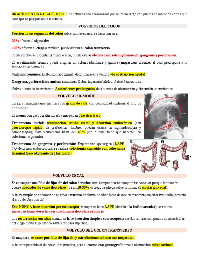 Volvulo Oficial | PDF | Medicina CLINICA | Especialidades Medicas