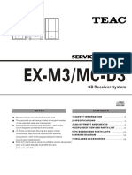 CD Receiver System Exploded View and Part List