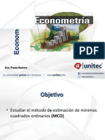 Presentación 4 Método de Estimación de Mínimos Cuadrados Ordinarios (MCO)