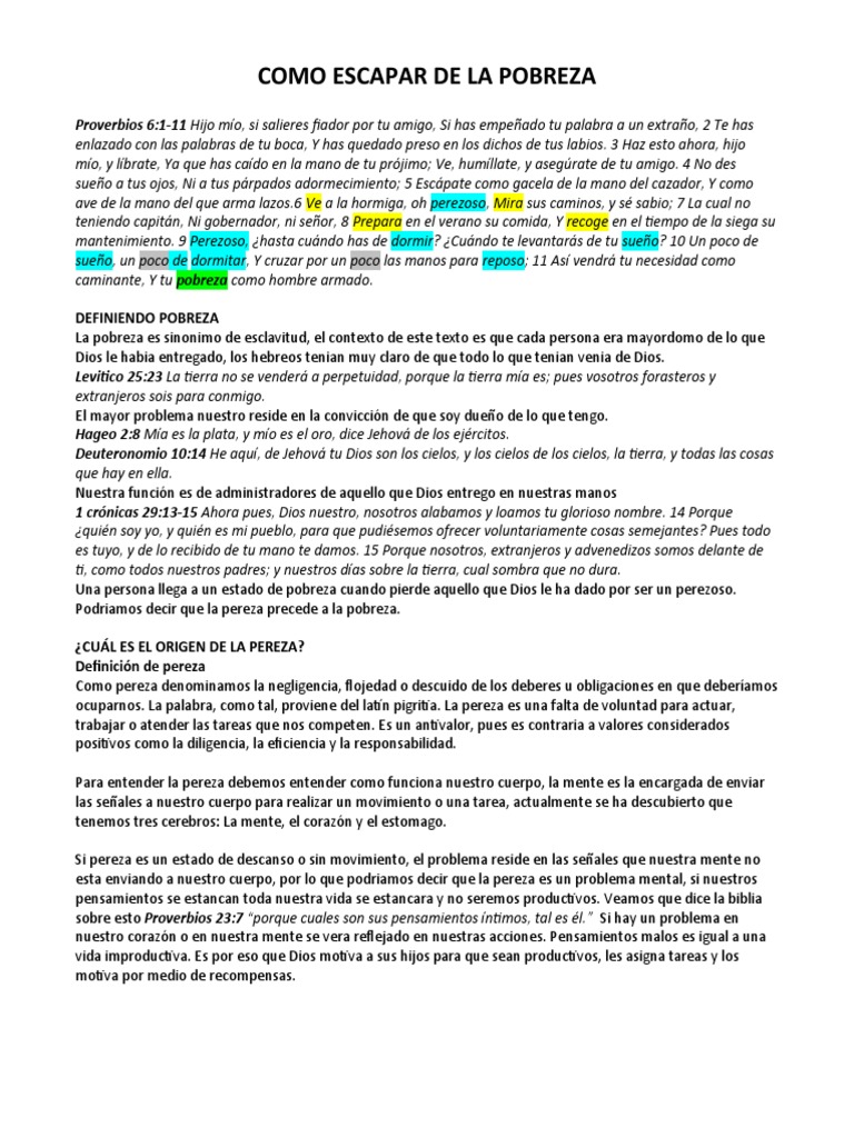 Como Escapar de La Pobreza | PDF | Mente