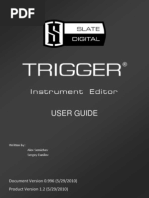 Trigger Instrument Editor User Guide