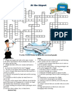 At The Airport Crossword Puzzle