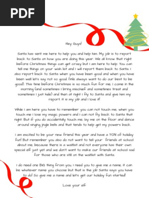 Elf-Letter-Printable