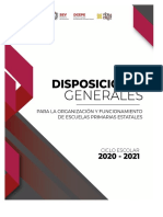 Disposiciones DGEPE 2021