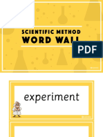 Scientific Method Word Wall Vocabulary 3 Word Wall Cards Per Page - 2724970 PDF
