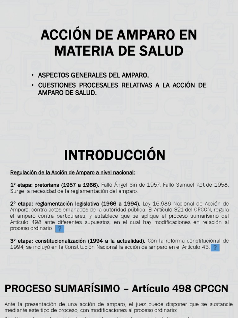 Acción de Amparo en Salud: Guía Completa | PDF | Justicia | Crimen y ...