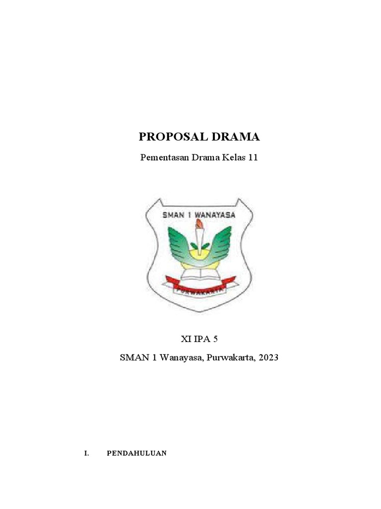 Pementasan Drama SMAN 1 Wanayasa | PDF