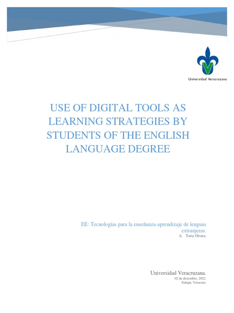 Digital Learning Strategies in English Degree | PDF | Learning | Teachers
