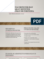 Otoritas Moneter Dan Kebijakan Moneter Perbankan Indonesia