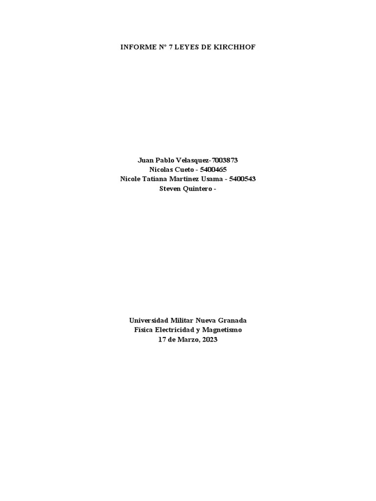 Informe #7 | PDF