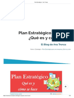 Plan Estratégico - Ana Trenza
