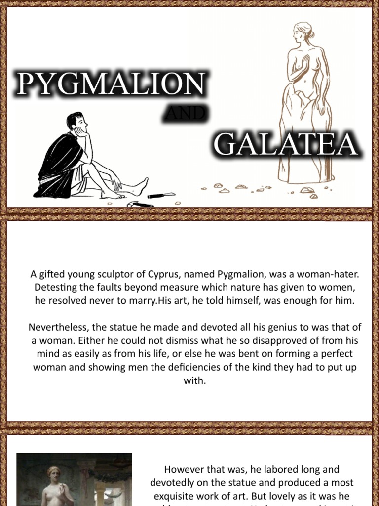 Pygmalion's Love for Galatea | PDF