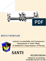 Implementasi Akuntabilitas Dan Transparansi Dana Desa