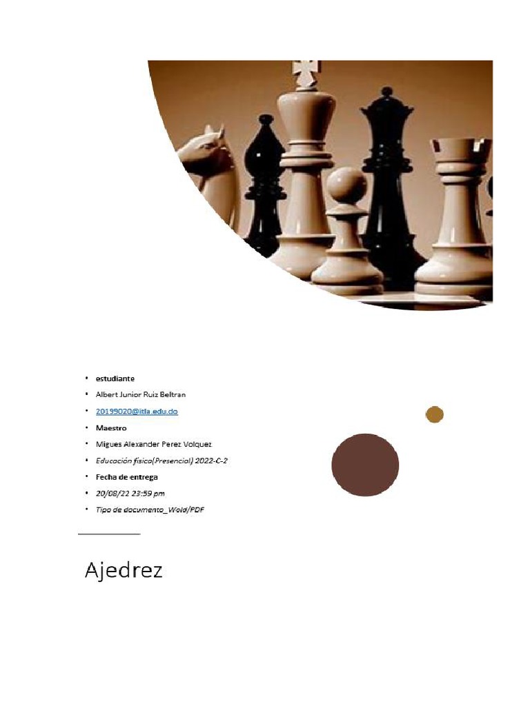 Historia y Reglas del Ajedrez | PDF | Ajedrez | Juegos de estrategia ...