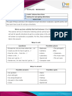 Asking for and Giving Directions Worksheet