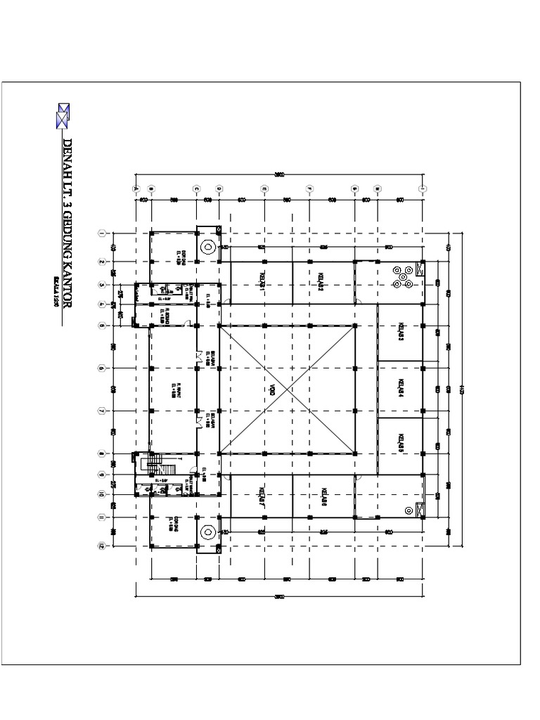 Denah Gedung Kantor | PDF