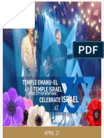 Friday Night Live Celebrating Israel at 75 - The Temple Emanu-El Streicker Center