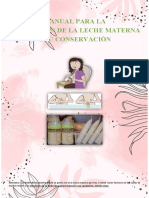 EXTRACCIÓN DE LA LECHE MATERNA - Manual Educativo