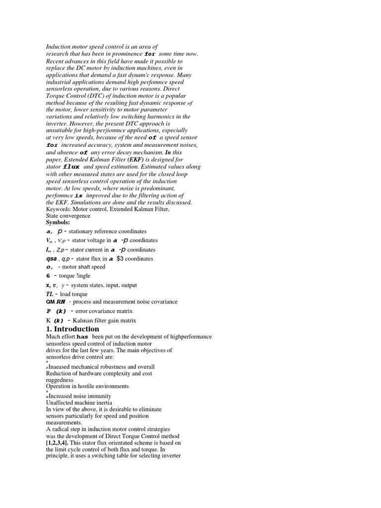 For Increased Accuracy, System and Measurement Noises, Symbols PDF