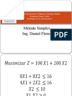 Metodo Simplex - Investigacion de Operaciones I