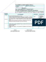 Planificación Didáctica: Bloque 1 Eje: Conocimiento Y Cuidado de Sí Tema