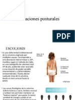 Alteraciones Posturales Escoliosis y Cifosis