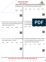 Aritmetik Dizi Test 1 Zor Seviye PDF