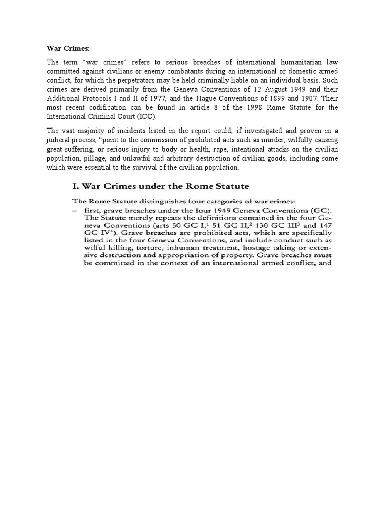 War Crimes PDF