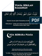 Niat Dan Info Asas Bulan Ramadhan