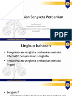 Penyelesaian Sengketa Perbankan