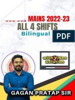 SSC CGL MAINS 2022 All 4 Shifts Maths by Gagan Pratap Sir