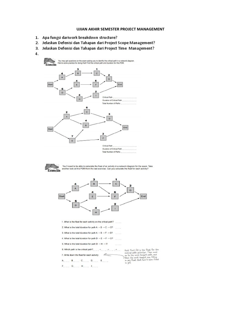 Ujian Akhir Project Management 2023 | PDF
