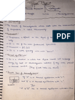 Thermal Properties of Matter Handwritten Notes Class 11 Jee
