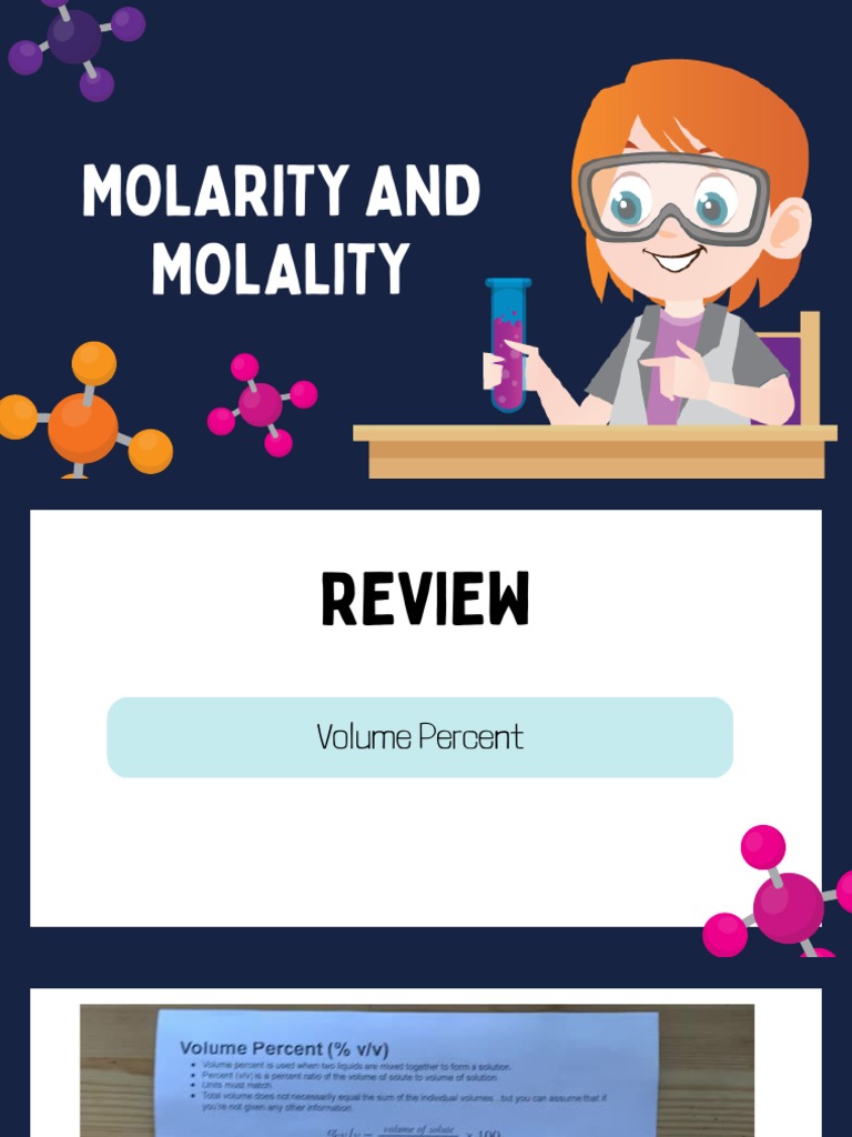 Molarity and Molality PDF | PDF