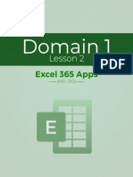 Excel 365 Apps (MO-210) D1 L2 Projects