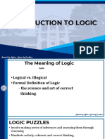 Philo 1 - Introduction To Logic