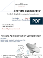 ANTENNA CONTROL SYSTEM TRANSFER FUNCTIONS