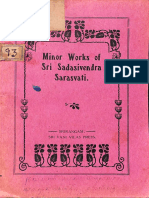 Minor Works of Sri Sadasivendra Sarasvati