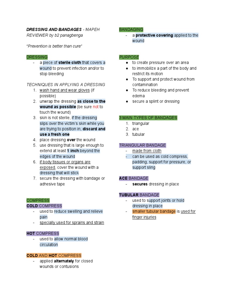 HEALTH_DRESSING_AND_BANDAGES PDF Wound Clinical Medicine