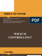 Management Chap 18 Controlling