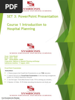 Introduction To Hospital Plannin