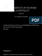 3 - Contracts and Obligations Affecting The Tourism and Hospitality Sector