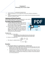 Experiment 1 Vernier Callipers PDF