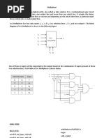 Verilog code for 4_1 Multiplexer (MUX) - All modeling styles | PDF ...