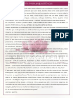 Carta para libertação de padrões de inexistência na infância