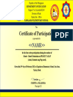 Certificate Layout