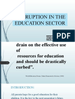 Corruption in Education Sector Report